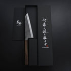Honesuki White Steel #2 Kurouchi Nashiji Ashwood Handle 150mm-[Musashi]-[Japanese-Kitchen-Knives]