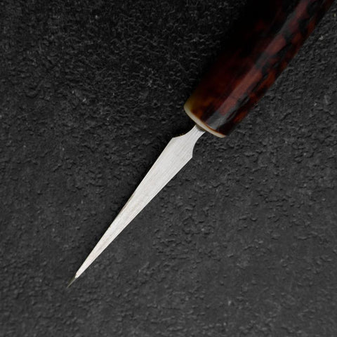 Ice Pick AUS-8 Deer-Antler Handle 58mm with Karin Sheath-[Musashi]-[Japanese-Kitchen-Knives]