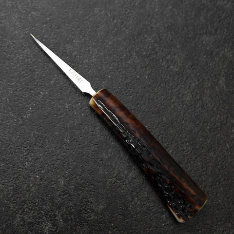 Ice Pick AUS-8 Deer-Antler Handle 58mm with Karin Sheath-[Musashi]-[Japanese-Kitchen-Knives]