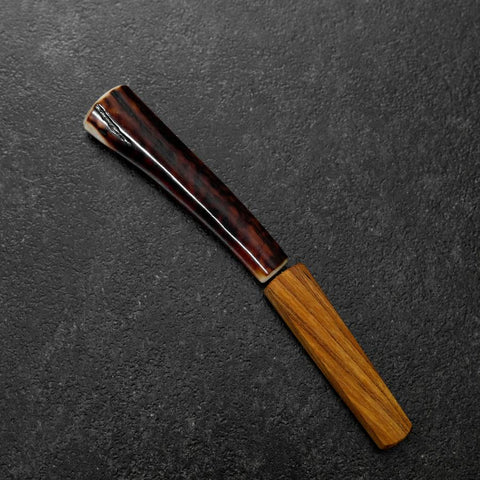 Ice Pick AUS-8 Deer-Antler Handle 58mm with Karin Sheath-[Musashi]-[Japanese-Kitchen-Knives]