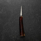 Ice Pick AUS-8 Deer-Antler Handle 58mm with Karin Sheath-[Musashi]-[Japanese-Kitchen-Knives]
