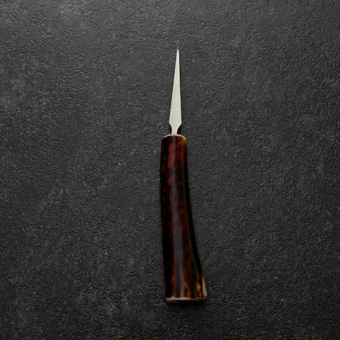 Ice Pick AUS-8 Deer-Antler Handle 58mm with Karin Sheath-[Musashi]-[Japanese-Kitchen-Knives]