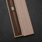 Kagoshima Bamboo Chopsticks 230mm Brown with Paulownia Wooden Box-[Musashi]-[Japanese-Kitchen-Knives]