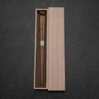 Kagoshima Bamboo Chopsticks 230mm Brown with Paulownia Wooden Box-[Musashi]-[Japanese-Kitchen-Knives]