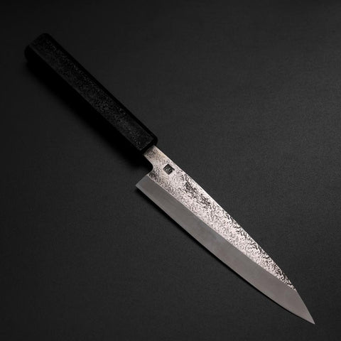Kaisaki VG-10 Nashiji Black Urushi Handle 150mm (5.9”)-[Musashi]-[Japanese-Kitchen-Knives]