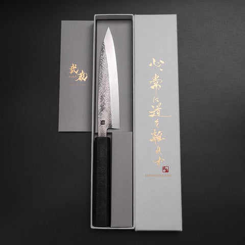 Kaisaki VG-10 Nashiji Black Urushi Handle 150mm-[Musashi]-[Japanese-Kitchen-Knives]
