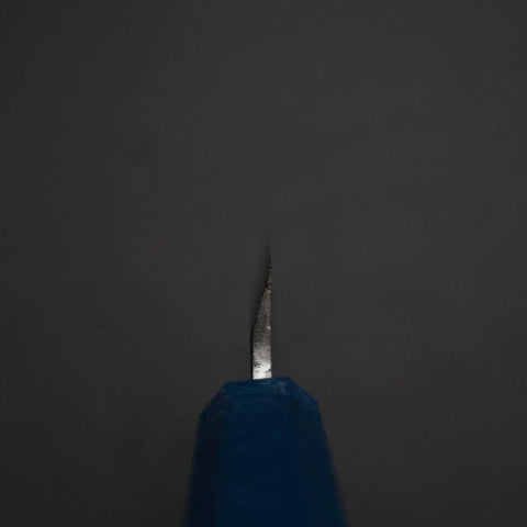 Kaisaki VG-10 Nashiji Blue Urushi Handle 120mm (4.7”)-[Musashi]-[Japanese-Kitchen-Knives]