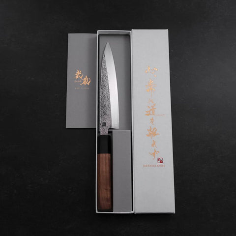 Kaisaki VG-10 Nashiji Walnut Handle 150mm (5.9”)-[Musashi]-[Japanese-Kitchen-Knives]