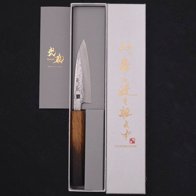 Kaisaki VG-10 Nashiji Yaki-Urushi Handle 105mm-VG-10-Nashiji-Japanese Handle-[Musashi]-[Japanese-Kitchen-Knives]