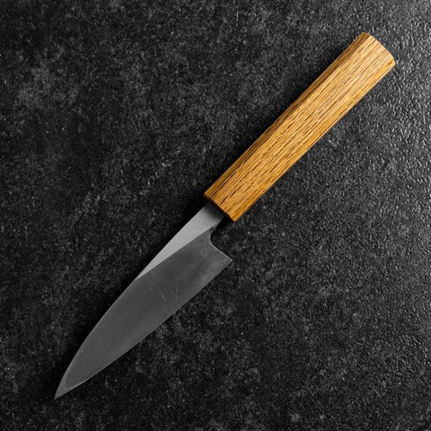 Kaisaki White Steel #2 Kurouchi Oak Handle 105mm-[Musashi]-[Japanese-Kitchen-Knives]