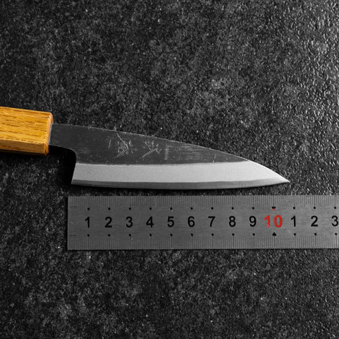 Kaisaki White Steel #2 Kurouchi Oak Handle 105mm-[Musashi]-[Japanese-Kitchen-Knives]