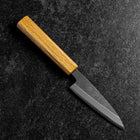 Kaisaki White Steel #2 Kurouchi Oak Handle 105mm-[Musashi]-[Japanese-Kitchen-Knives]