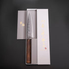 Kaisaki White Steel #2 Nashiji Sumi Urushi Handle 150mm-[Musashi]-[Japanese-Kitchen-Knives]