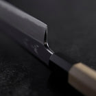 Kama Usuba White Steel #3 Kasumi Buffalo Magnolia Handle 165mm (6.5”)-[Musashi]-[Japanese-Kitchen-Knives]