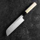 Kama Usuba White Steel #3 Kasumi Buffalo Magnolia Handle 165mm-[Musashi]-[Japanese-Kitchen-Knives]