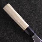 Kama Usuba White Steel #3 Kasumi Buffalo Magnolia Handle 165mm-[Musashi]-[Japanese-Kitchen-Knives]