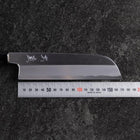 Kama Usuba White Steel #3 Kasumi Buffalo Magnolia Handle 165mm-[Musashi]-[Japanese-Kitchen-Knives]