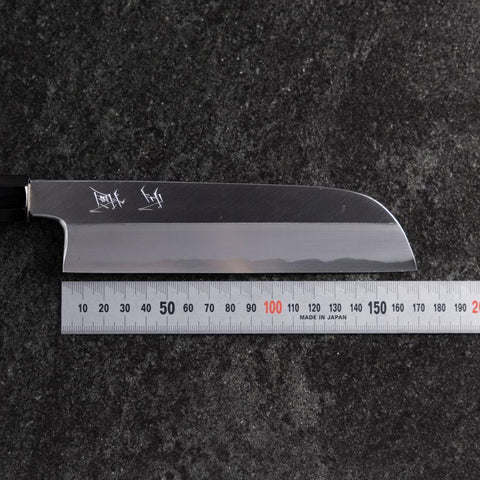Kama Usuba White Steel #3 Kasumi Buffalo Magnolia Handle 165mm-[Musashi]-[Japanese-Kitchen-Knives]