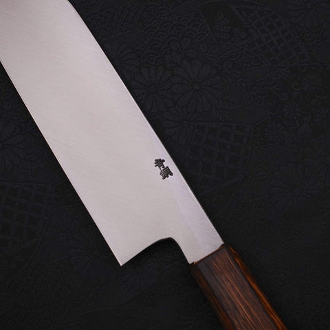 Kama Usuba(Kansai) Blue Steel #2 Kasumi Sumi Urushi Handle 180mm (7”)-[Musashi]-[Japanese-Kitchen-Knives]