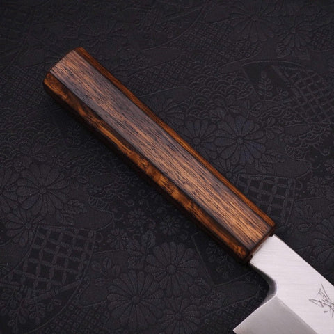 Kama Usuba(Kansai) Blue Steel #2 Kasumi Sumi Urushi Handle 180mm (7”)-[Musashi]-[Japanese-Kitchen-Knives]