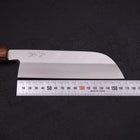 Kama Usuba(Kansai) Blue Steel #2 Kasumi Sumi Urushi Handle 180mm (7”)-[Musashi]-[Japanese-Kitchen-Knives]