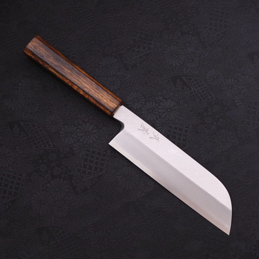 鎌型薄刃(関西) 片刃 青紙2号 霞 墨漆柄 180mm – MUSASHI