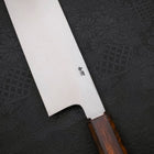 Kama Usuba(Kansai) Blue Steel #2 Kasumi Sumi Urushi Handle 210mm (8.3”)-[Musashi]-[Japanese-Kitchen-Knives]
