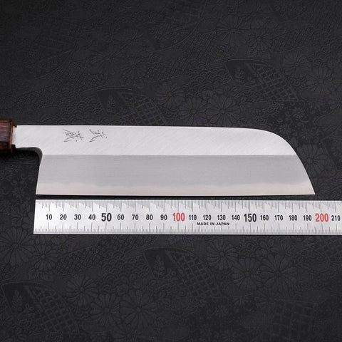 Kama Usuba(Kansai) Blue Steel #2 Kasumi Sumi Urushi Handle 210mm (8.3”)-[Musashi]-[Japanese-Kitchen-Knives]
