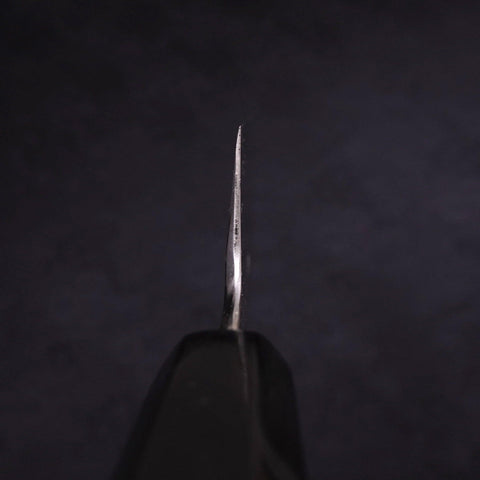 Kama Usuba(Kansai) Blue Steel #2 Suminagashi Buffalo Ebony Handle 180mm (7”)-[Musashi]-[Japanese-Kitchen-Knives]