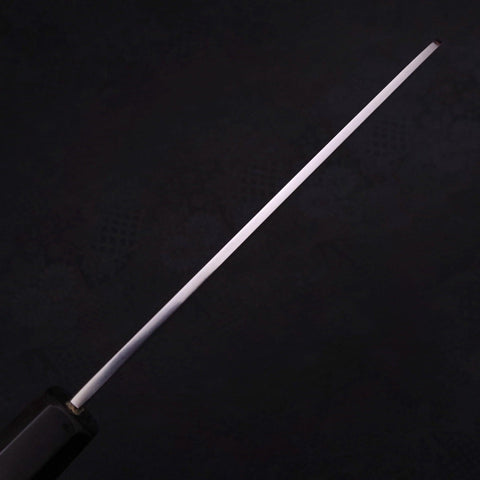 Kama Usuba(Kansai) Blue Steel #2 Suminagashi Buffalo Ebony Handle 180mm (7”)-[Musashi]-[Japanese-Kitchen-Knives]
