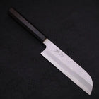 Kama Usuba(Kansai) Blue Steel #2 Suminagashi Buffalo Ebony Handle 180mm (7”)-[Musashi]-[Japanese-Kitchen-Knives]