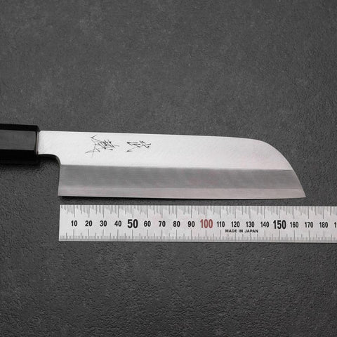 Kama Usuba(Kansai) Silver Steel #3 Kasumi Walnut Handle 170mm (6.7”)-[Musashi]-[Japanese-Kitchen-Knives]