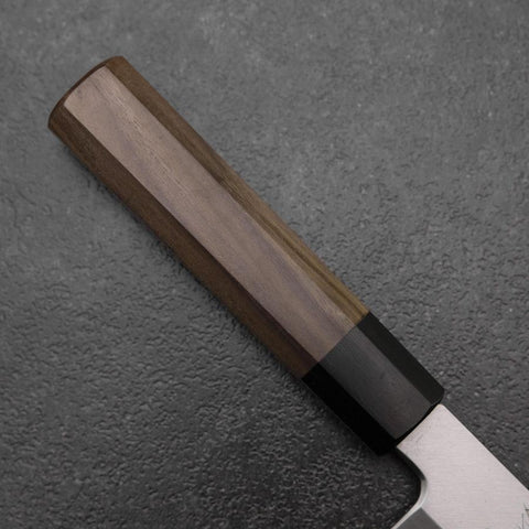 Kama Usuba(Kansai) Silver Steel #3 Kasumi Walnut Handle 170mm-[Musashi]-[Japanese-Kitchen-Knives]