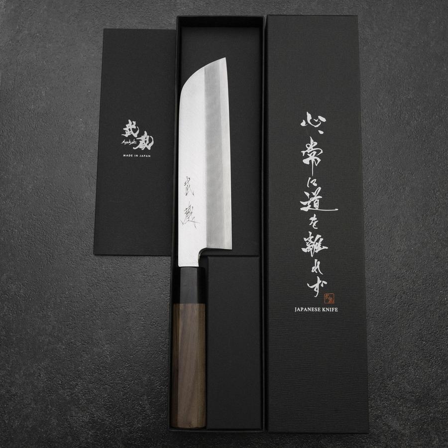鎌薄刃（関西型） 銀三鋼 霞 ウォールナット柄 170mm – MUSASHI