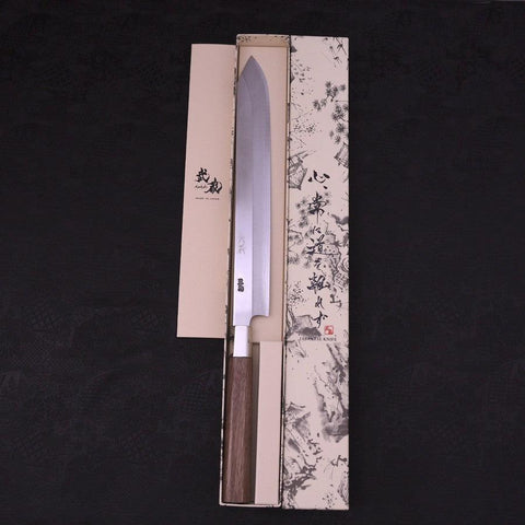 Katsuo Silver Steel #3 Walnut Handle 270mm (10.6”)-[Musashi]-[Japanese-Kitchen-Knives]