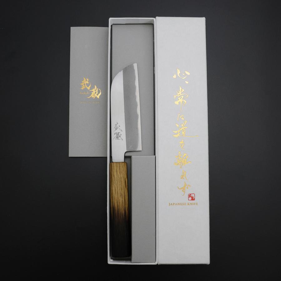 剥皮 白鋼 ＃1 拋光 焼漆 手柄 110mm – MUSASHI