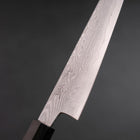 Kengata Petty VG-10 Damascus Ashwood Handle 145mm (5.7”)-[Musashi]-[Japanese-Kitchen-Knives]