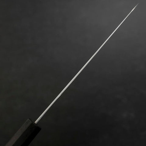 Kengata Petty VG-10 Damascus Ashwood Handle 145mm (5.7”)-[Musashi]-[Japanese-Kitchen-Knives]