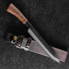 Kennata Blue Steel #2 Kurouchi Damascus Walnut Handle 210mm (8.3”)-[Musashi]-[Japanese-Kitchen-Knives]