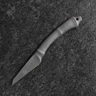 Kiridashi Knife D2 Polished Stainless Bamboo Joint Design Handle 75mm With Leather Sheath (2.7”)-[Musashi]-[Japanese-Kitchen-Knives]