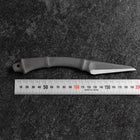 Kiridashi Knife D2 Polished Stainless Bamboo Joint Design Handle 75mm With Leather Sheath (2.7”)-[Musashi]-[Japanese-Kitchen-Knives]