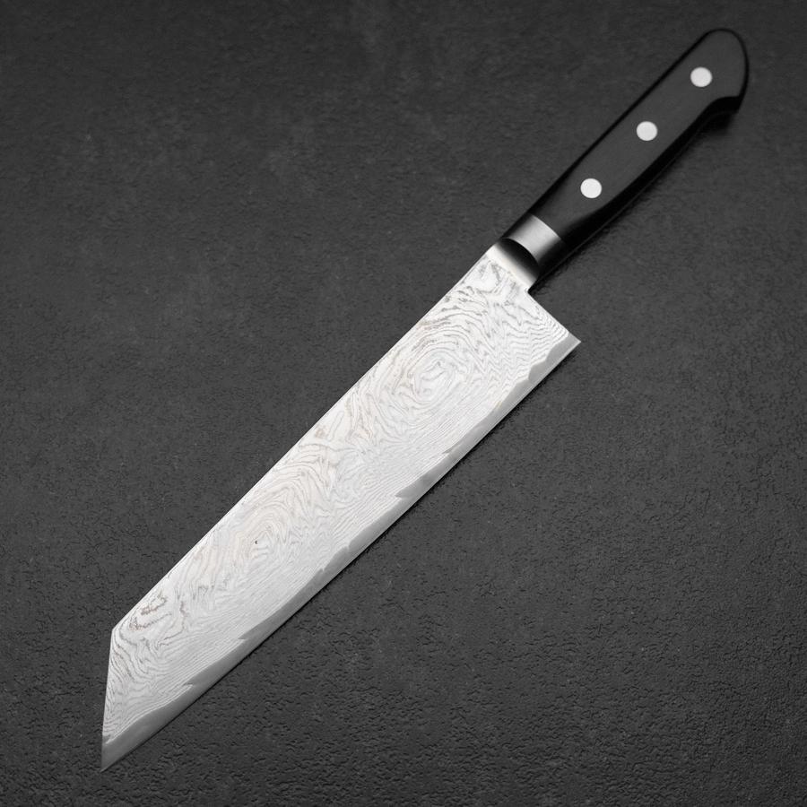 Kiritsuke AUS-10 Damascus Black Western Handle 210mm – MUSASHI