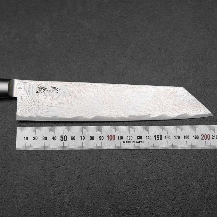 Kiritsuke AUS-10 Damascus Black Western Handle 210mm – MUSASHI