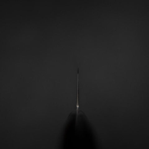 Kiritsuke AUS-10 Damascus Brown Western Handle 210mm-[Musashi]-[Japanese-Kitchen-Knives]