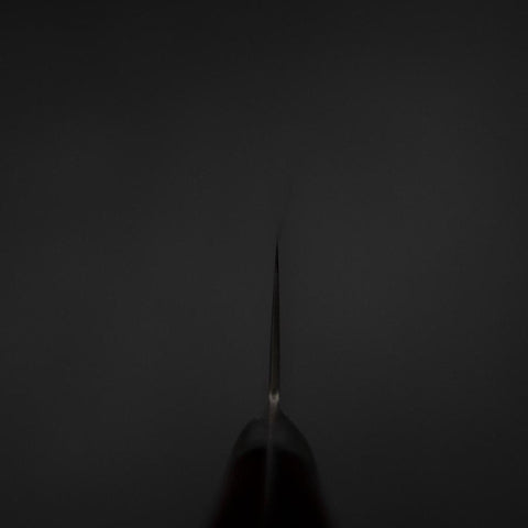 Kiritsuke AUS-10 Damascus Red Western Handle 210mm-[Musashi]-[Japanese-Kitchen-Knives]