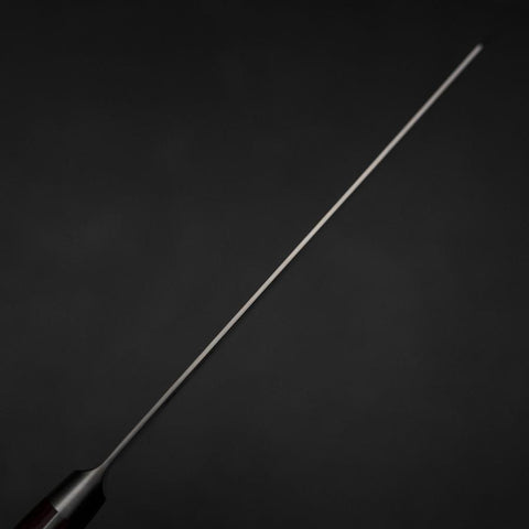 Kiritsuke AUS-10 Damascus Red Western Handle 210mm-[Musashi]-[Japanese-Kitchen-Knives]