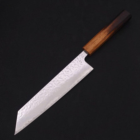 Kiritsuke AUS-10 Mirror Tsuchime Damascus Yaki Urushi Handle 210mm (8.3”)-[Musashi]-[Japanese-Kitchen-Knives]