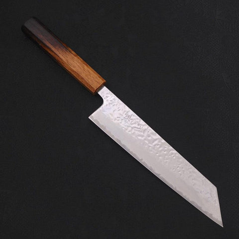 Kiritsuke AUS-10 Mirror Tsuchime Damascus Yaki Urushi Handle 210mm (8.3”)-[Musashi]-[Japanese-Kitchen-Knives]