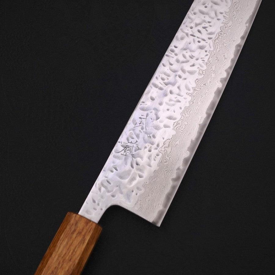 ARS10 鑑定書つき　タマタマur アンリミ 切付 AUS-10 鏡面槌目ダマスカス 焼き漆柄 210mm – MUSASHI