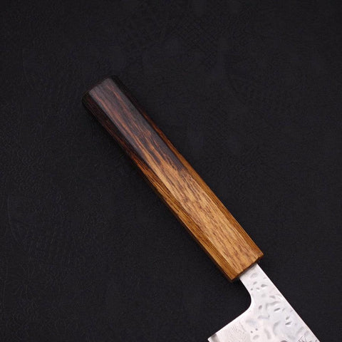 Kiritsuke AUS-10 Mirror Tsuchime Damascus Yaki Urushi Handle 240mm (9.4”)-[Musashi]-[Japanese-Kitchen-Knives]